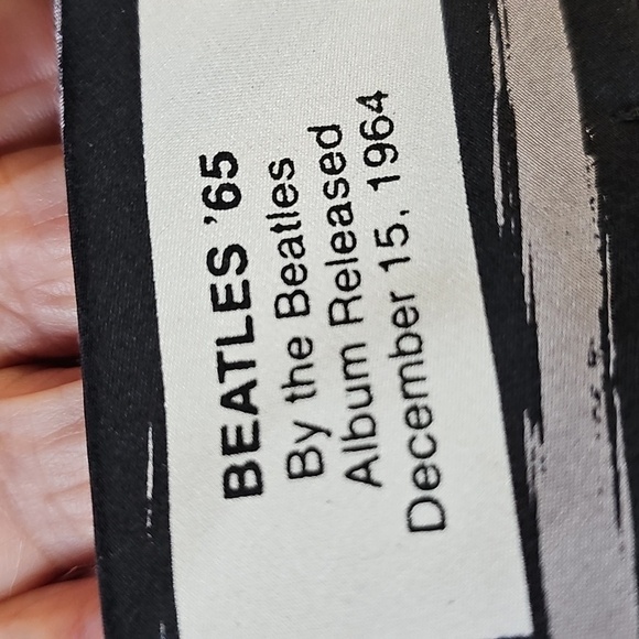 The BEATLES silk Tie. Stylish Black Tan Men's Tie. Beatles 65 Album - Picture 4 of 7